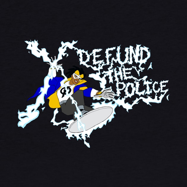 Static Shock Defund The Police by TheDeathOfMyChildhood1